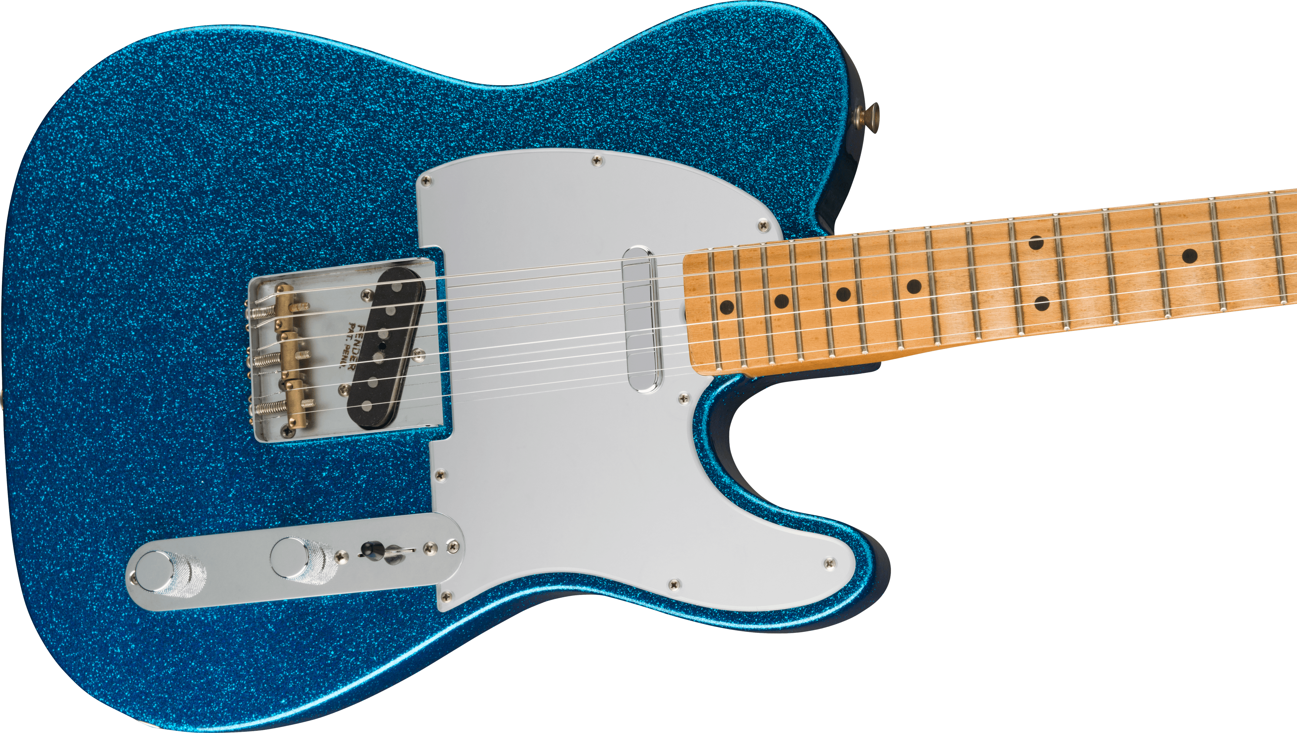 Fender Telecaster J. Mascis Signature 2s Ht Mn - Sparkle Blue - Tel shape electric guitar - Variation 3