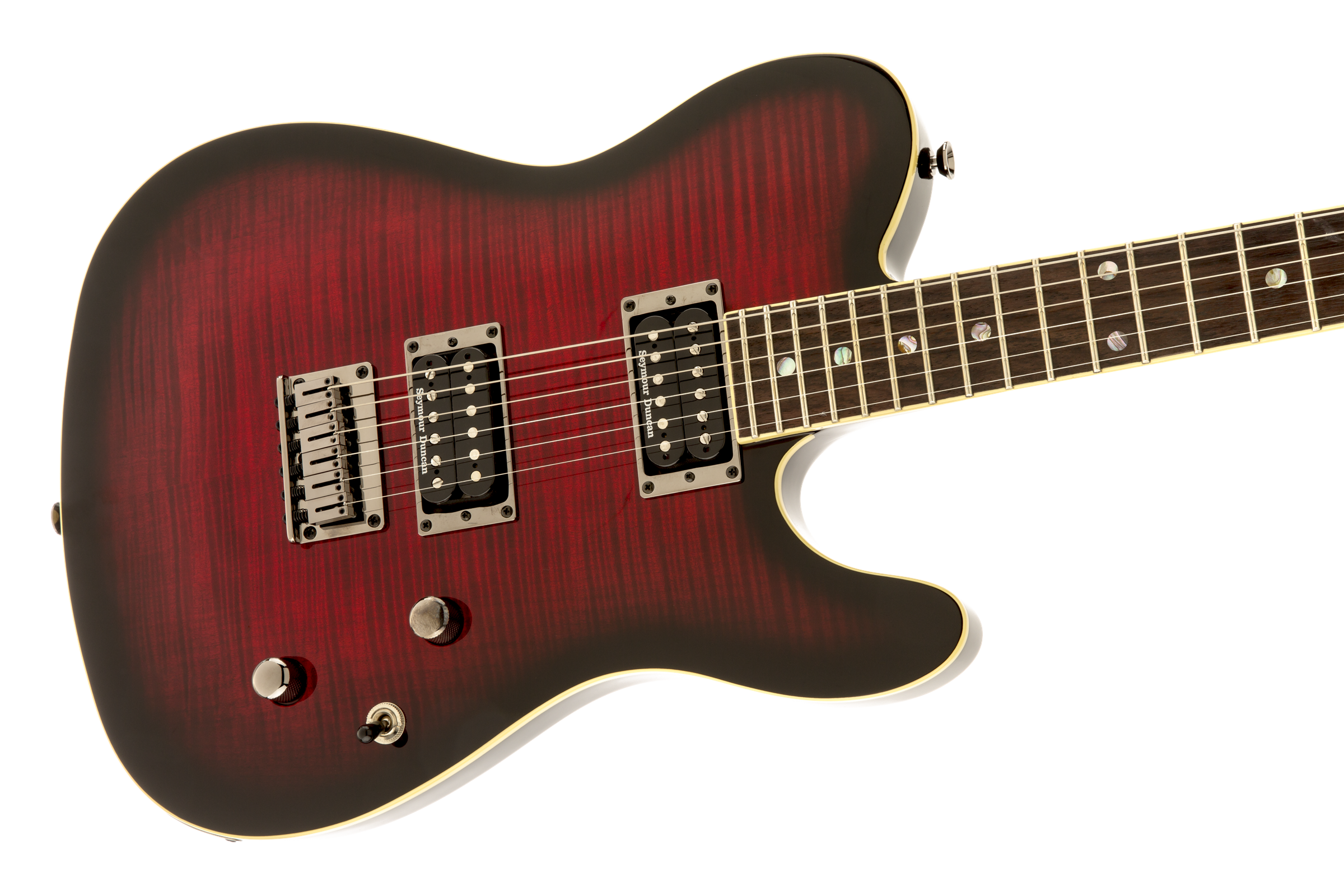 Fender Telecaster Korean Special Edition Custom Fmt (lau) - Black Cherry Burst - Tel shape electric guitar - Variation 2