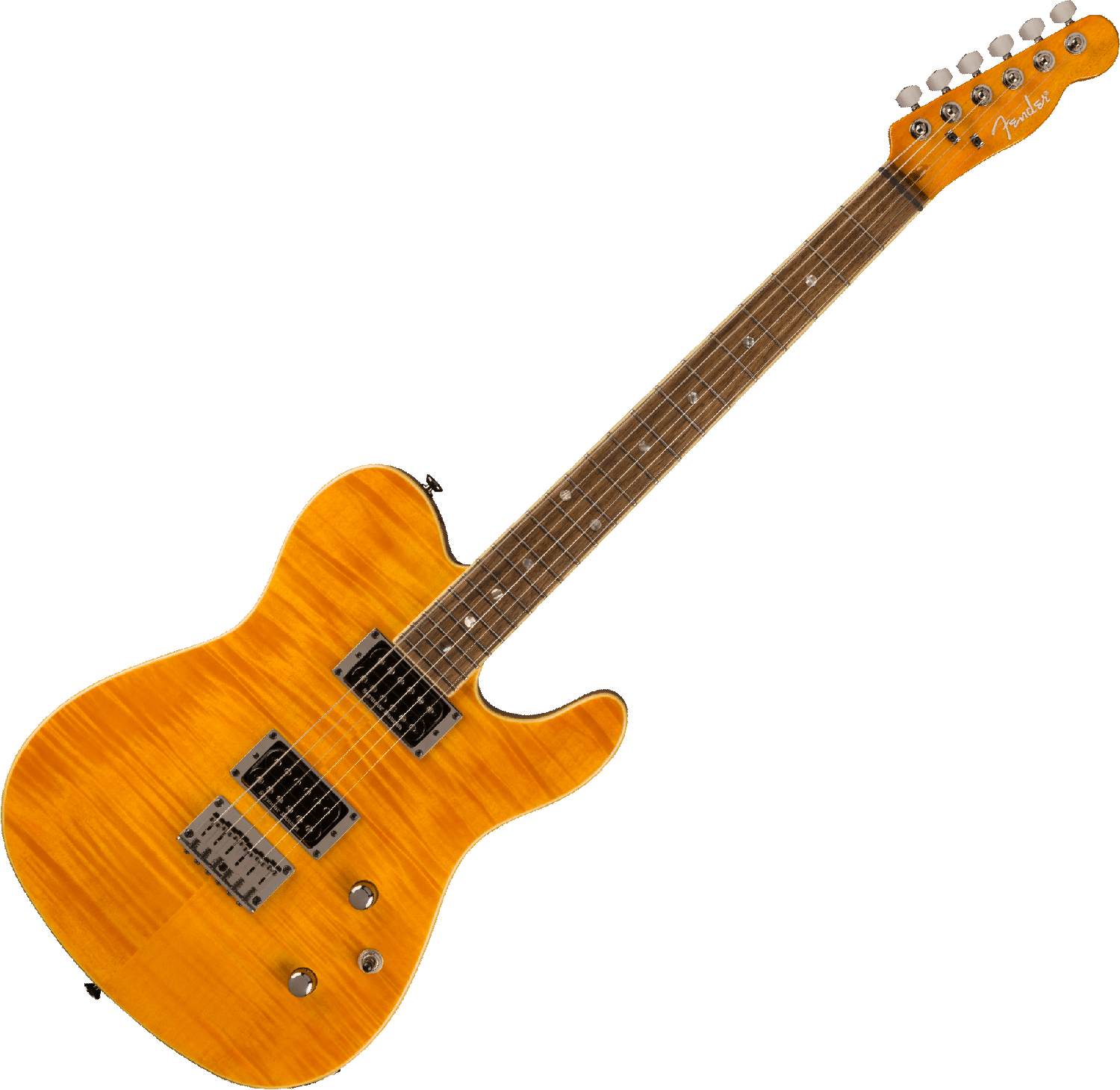 Fender Telecaster Korean Special Edition Custom Fmt (lau) - Amber - Tel shape electric guitar - Variation 4