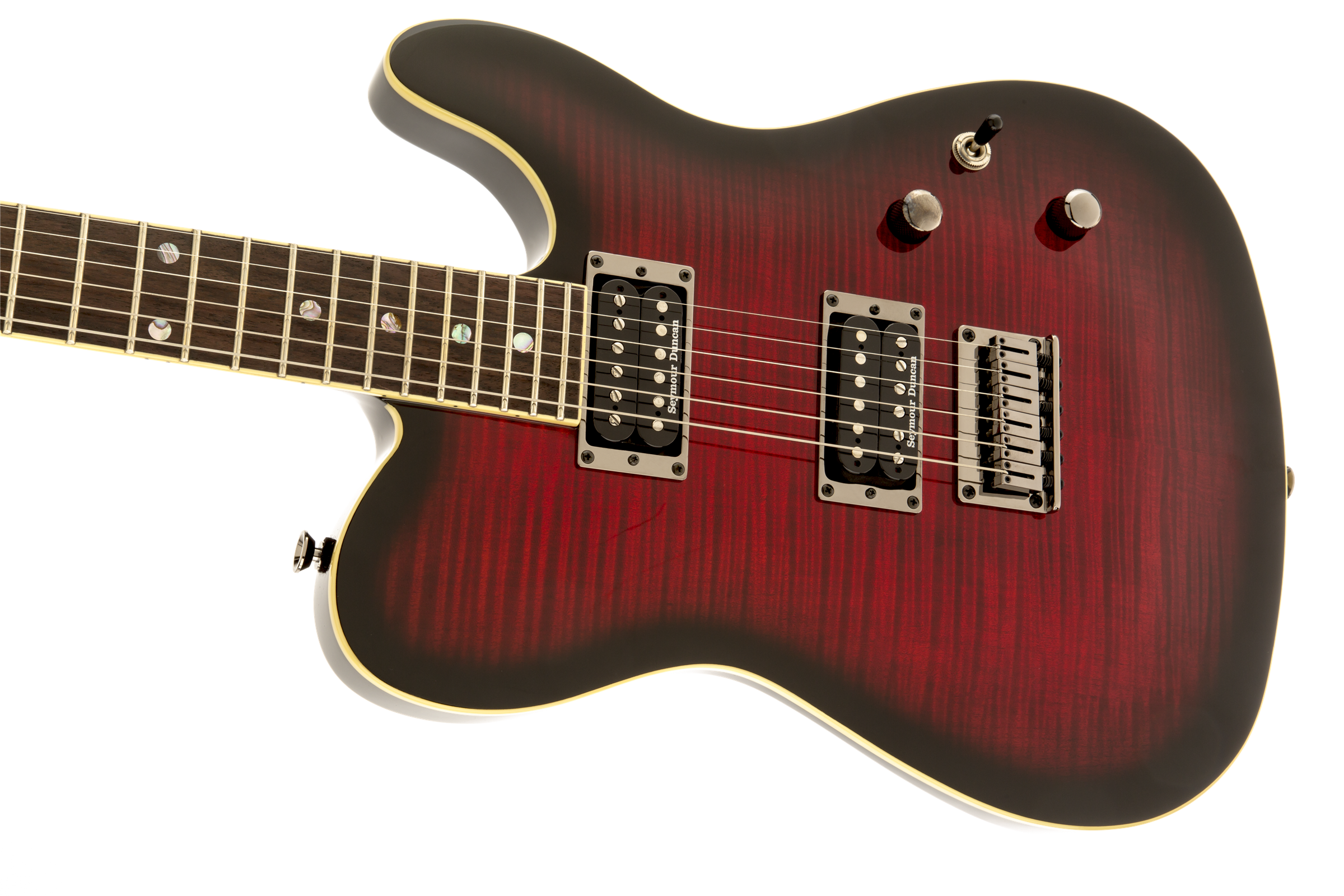 Fender Telecaster Korean Special Edition Custom Fmt (lau) - Black Cherry Burst - Tel shape electric guitar - Variation 5