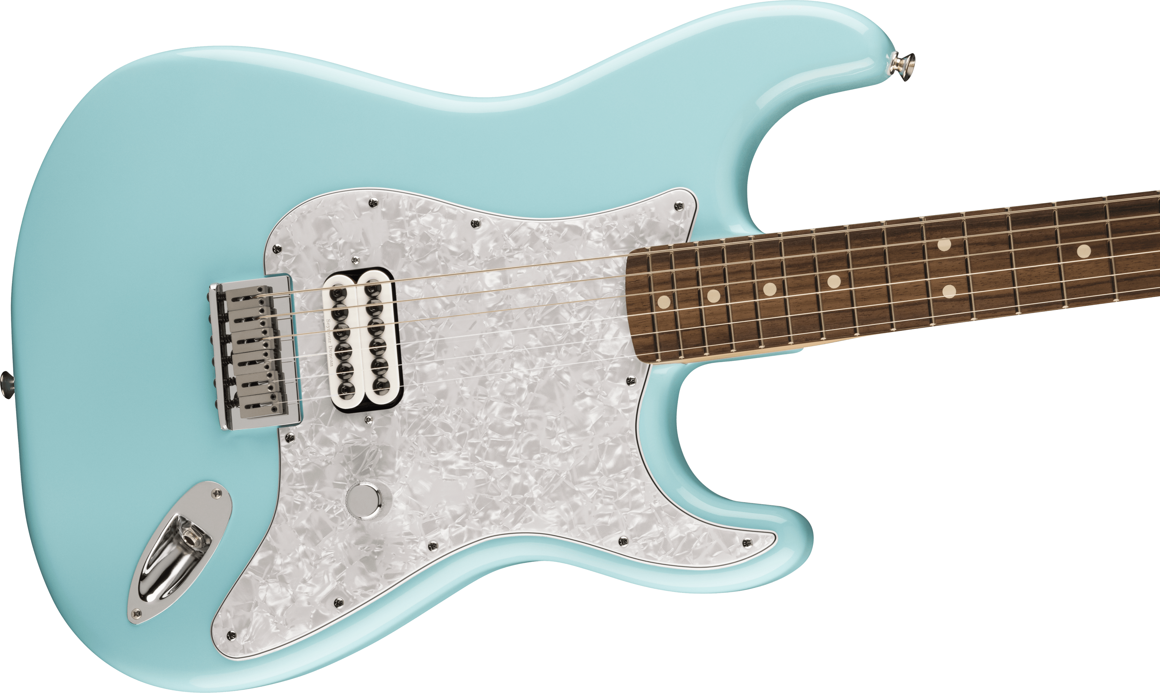 Fender Tom Delonge Ltd Mex Signature 1h Ht Rw - Daphne Blue - Str shape electric guitar - Variation 3