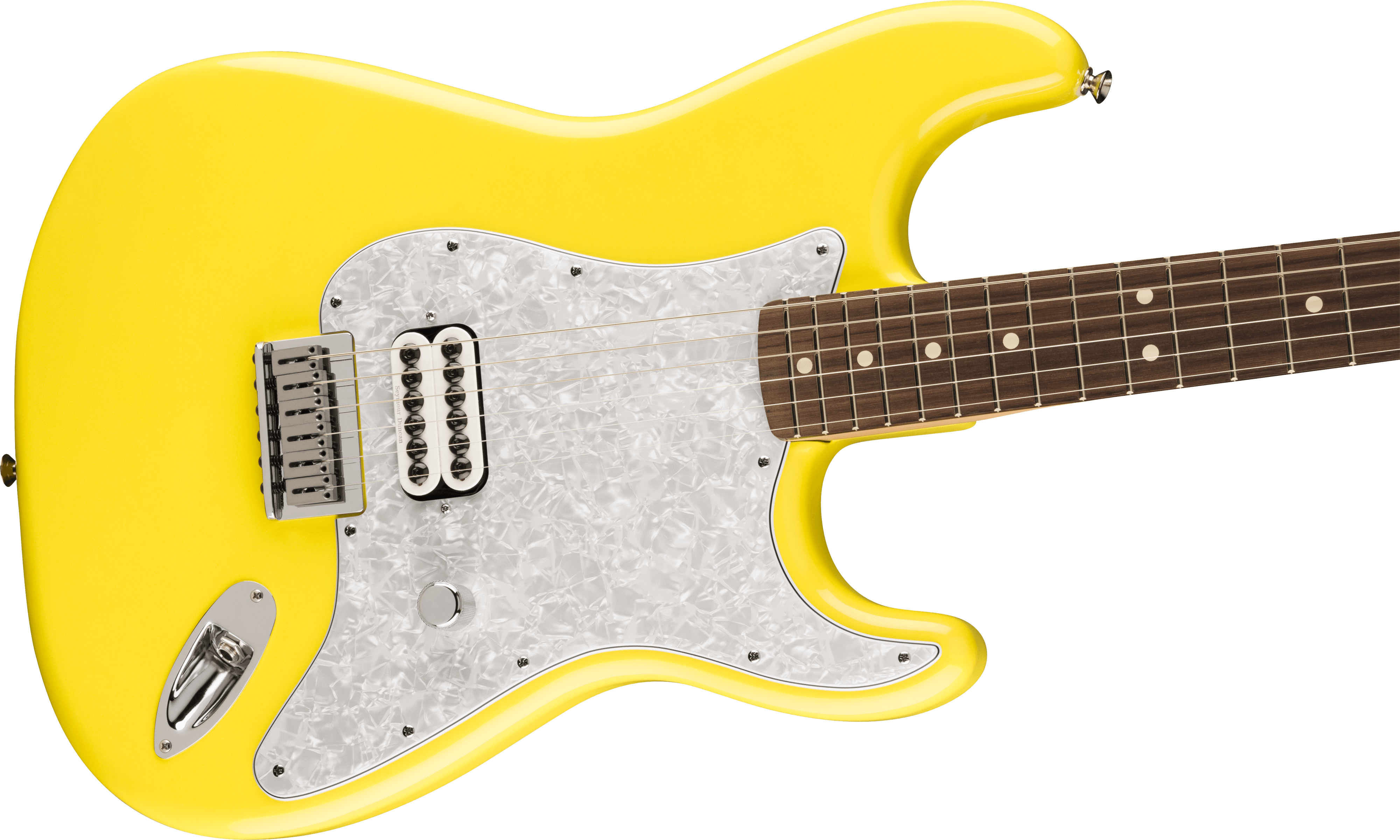 Fender Tom Delonge Ltd Mex Signature 1h Ht Rw - Graffiti Yellow - Str shape electric guitar - Variation 3