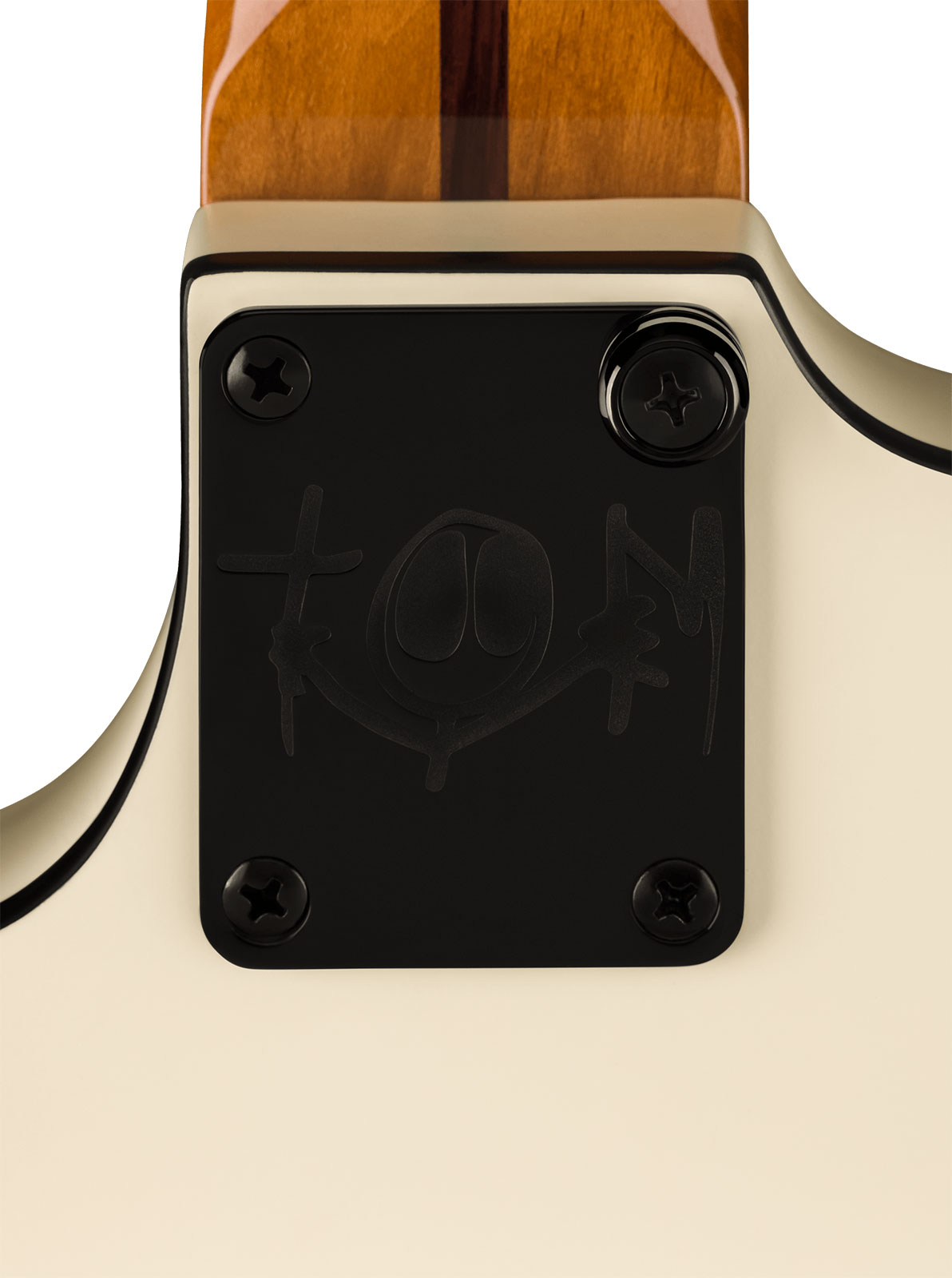 Fender Tom Delonge Starcaster Signature 1h Seymour Duncan Ht Rw - Satin Olympic White - Semi-hollow electric guitar - Variation 3