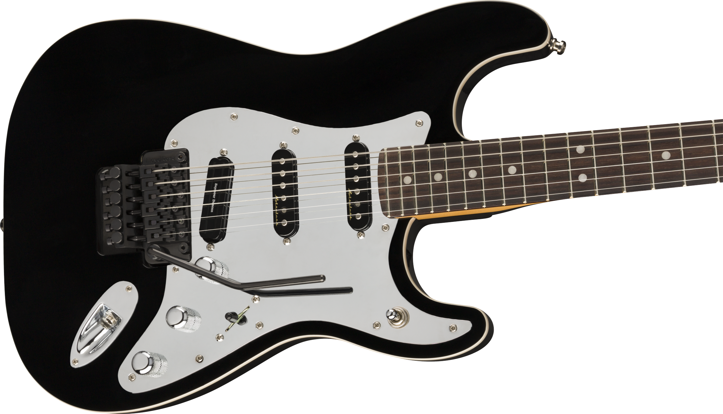 Fender Tom Morello Strat Mex Signature Hss Fr Rw - Black - Str shape electric guitar - Variation 2