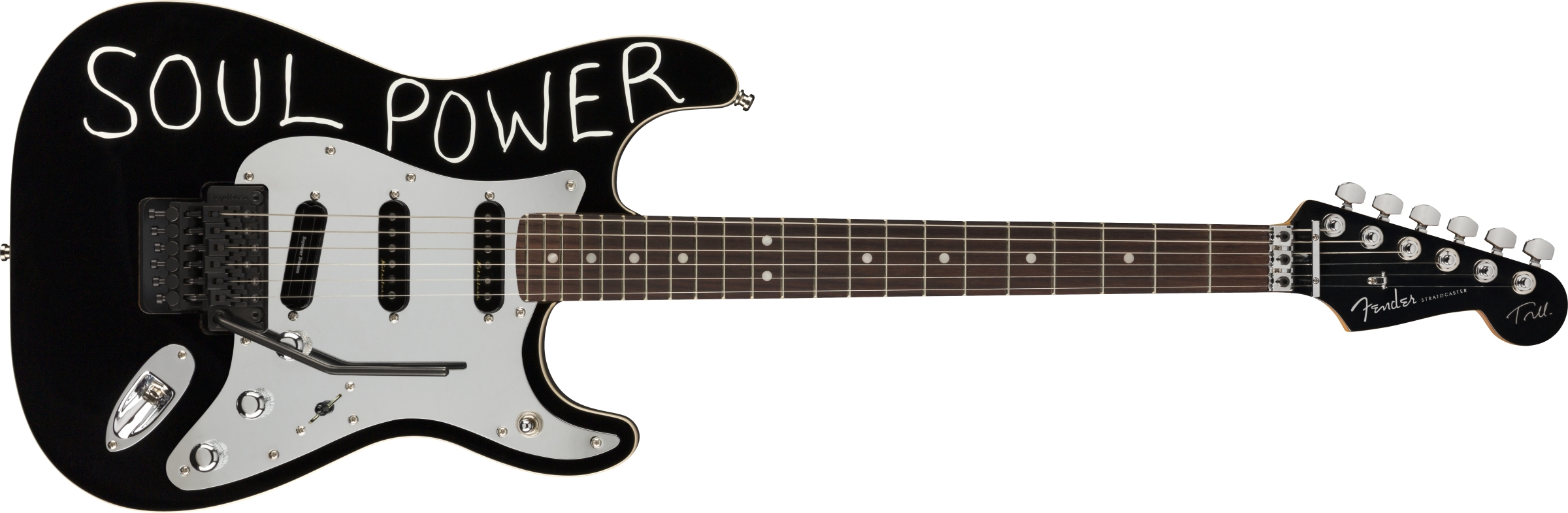 Fender Tom Morello Strat Mex Signature Hss Fr Rw - Black - Str shape electric guitar - Variation 5