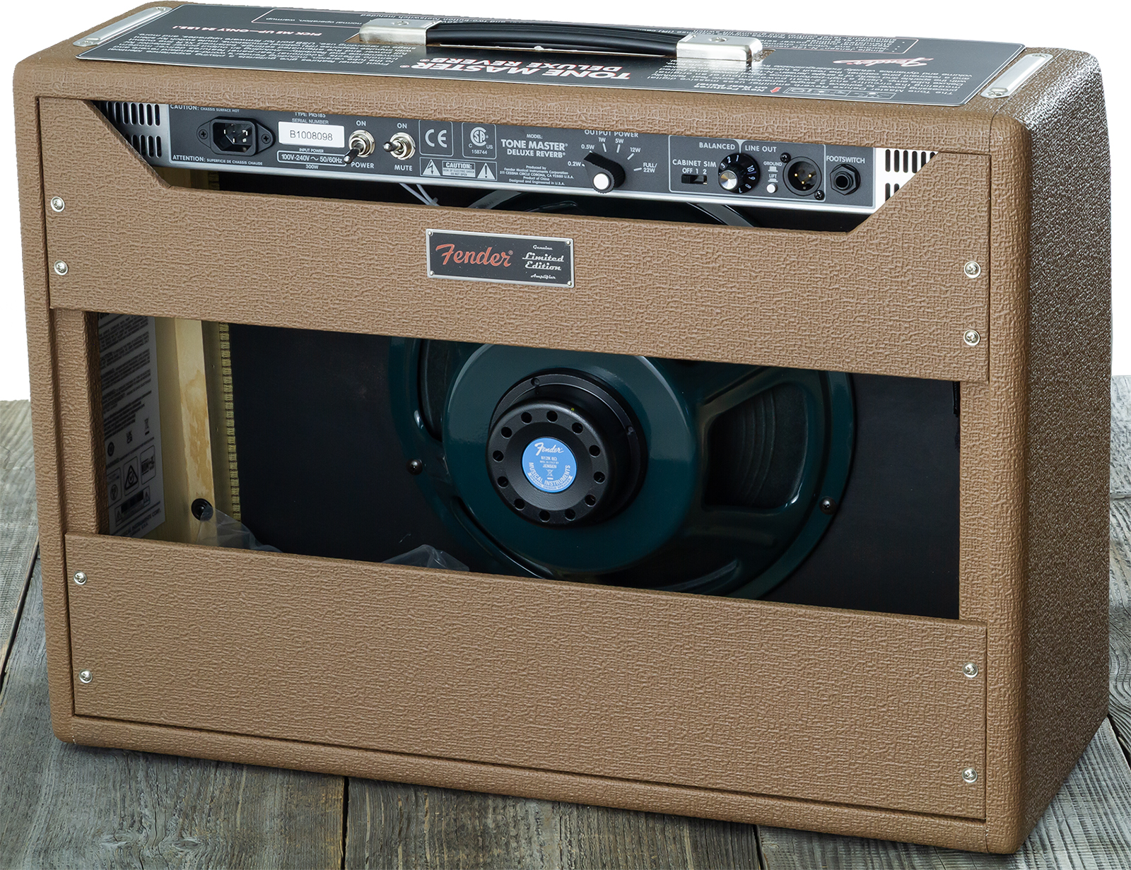 Fender Tone Master Deluxe Reverb Ltd 100w 1x12 Cocoa - Electric guitar combo amp - Variation 1