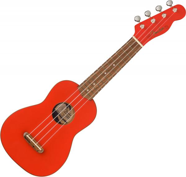 Ukulele Fender FSR Venice Soprano Ukulele - Fiesta red