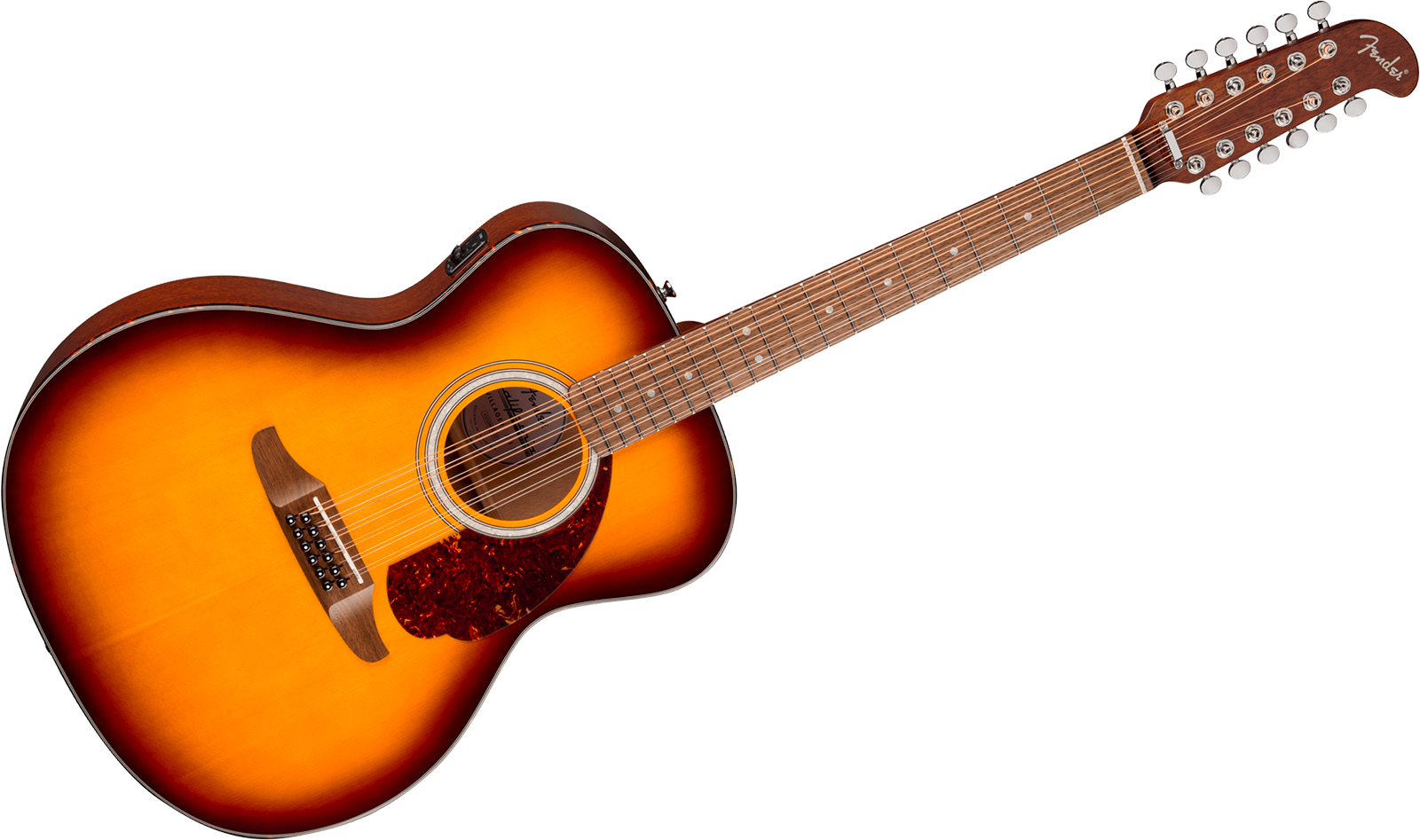 Fender Villager Deluxe E California Orchestra Om 12c Shsc Epicea Acajou Noy - Honey Sunburst - Folk guitar - Variation 1