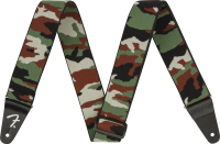 Weighless 2 Inches Camo Guitar Strap - Green