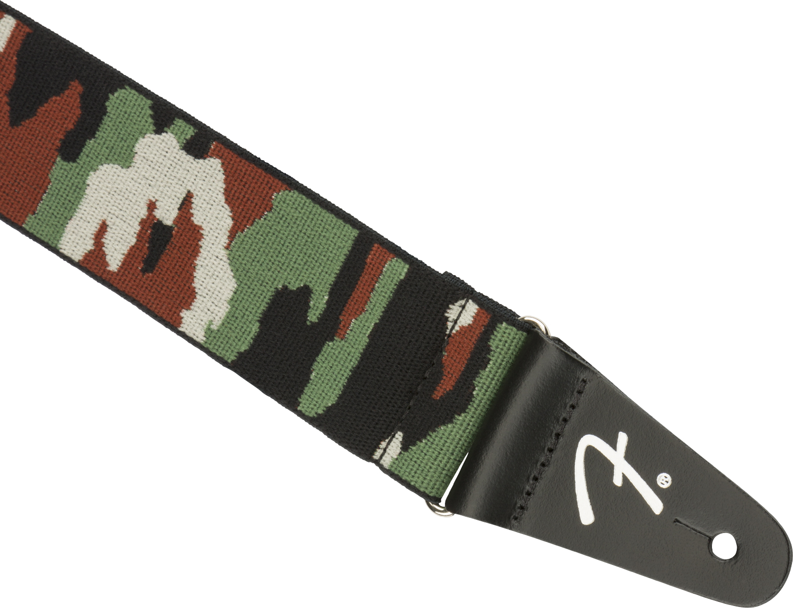 Fender Weighless 2 Inches Camo Guitar Strap Green - Guitar strap - Variation 1