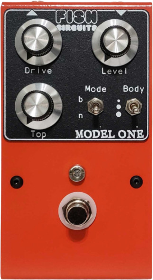 Fish Circuits Model One Overdrive Orange - Overdrive, distortion & fuzz effect pedal - Main picture