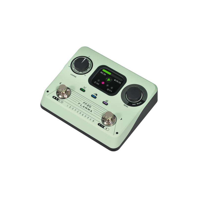 Flamma Ff20 Looper & Drum Machine Green - Looper effect pedal - Variation 2