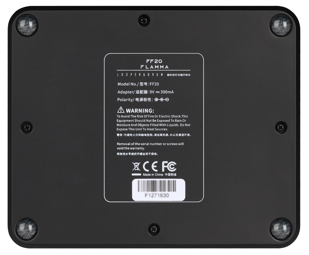 Flamma Ff20 Looper & Drum Machine Orange - Looper effect pedal - Variation 4