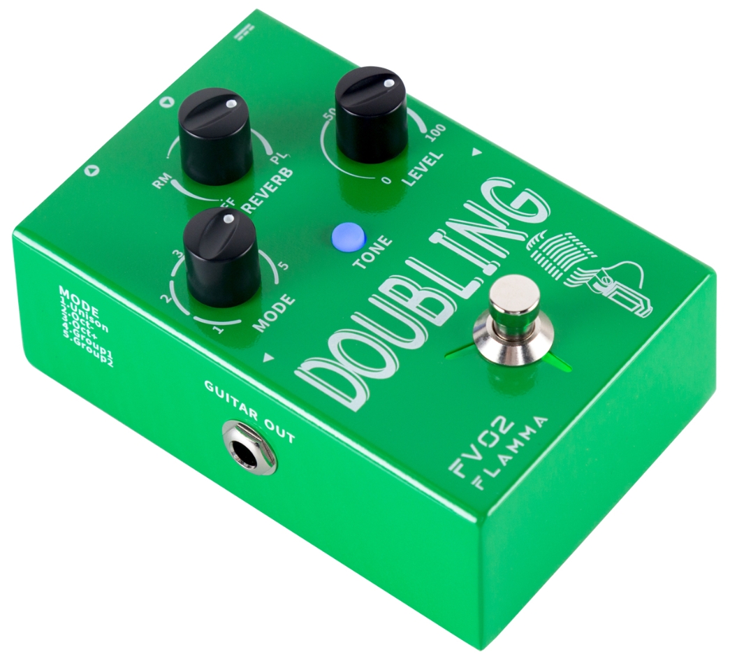 Flamma Fv02 Doubling Vocal Effect Pedal - Modulation, chorus, flanger, phaser & tremolo effect pedal - Variation 1