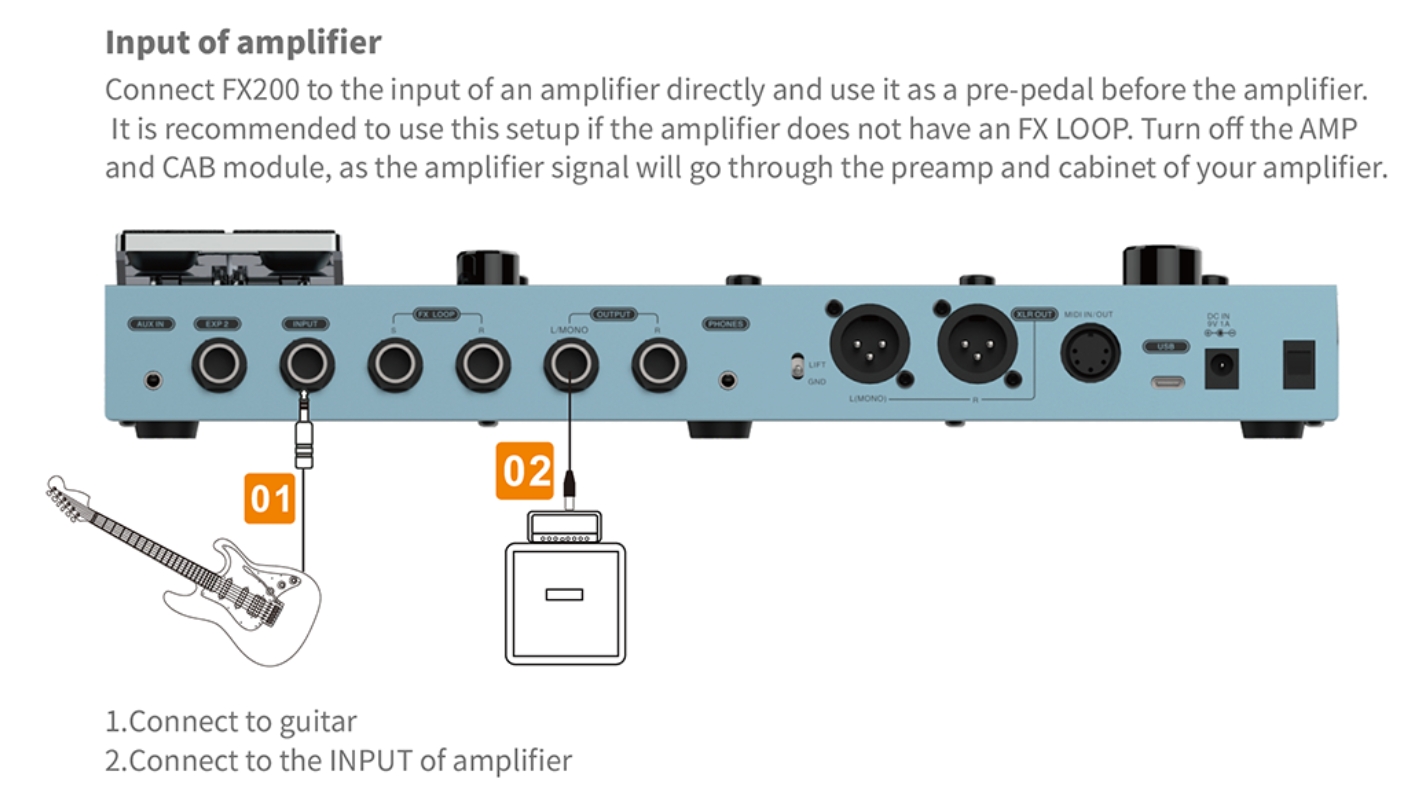Flamma Fx200 Guitar Multi Effects Pink - Multieffect for electric guitar - Variation 9