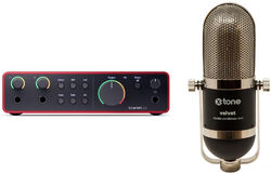 Home studio set Focusrite Scarlett 2I2 G4 + Velvet