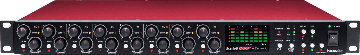 Focusrite Scarlett Octopre Dynamic - Preamp - Variation 1