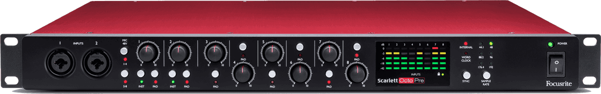 Focusrite Scarlett-octopre - Preamp - Variation 2