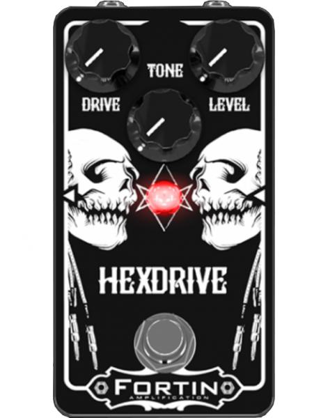 Overdrive, distortion & fuzz effect pedal Fortin amps Hexdrive