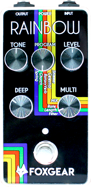 Foxgear Rainbow Reverb - Reverb, delay & echo effect pedal - Main picture