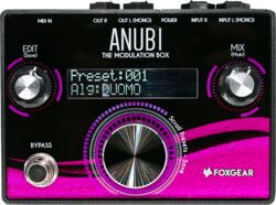 Modulation, chorus, flanger, phaser & tremolo effect pedal Foxgear ANUBI MODULATION BOX