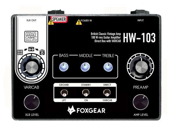 Electric guitar amp head Foxgear HW-103 Miniamp