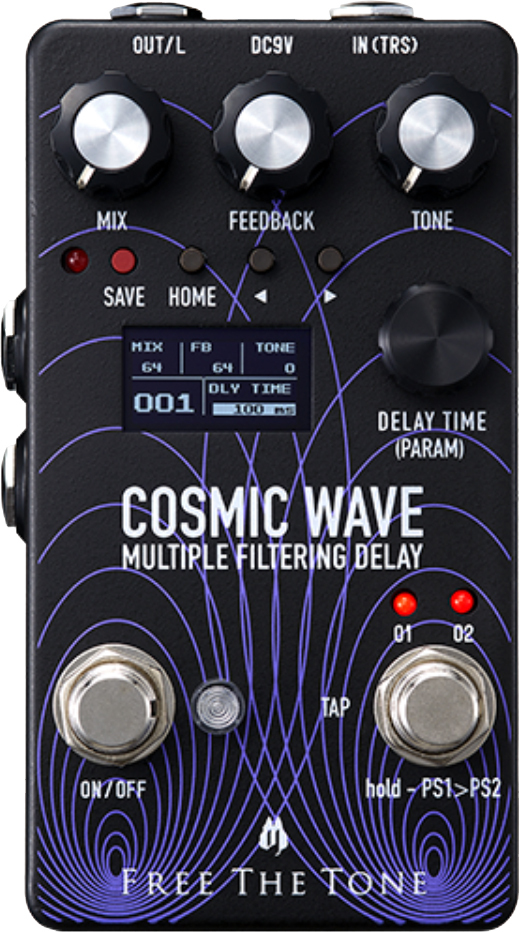 Free The Tone Cosmic Wave Cw-1y Multiple Filtering Delay - Reverb, delay & echo effect pedal - Main picture