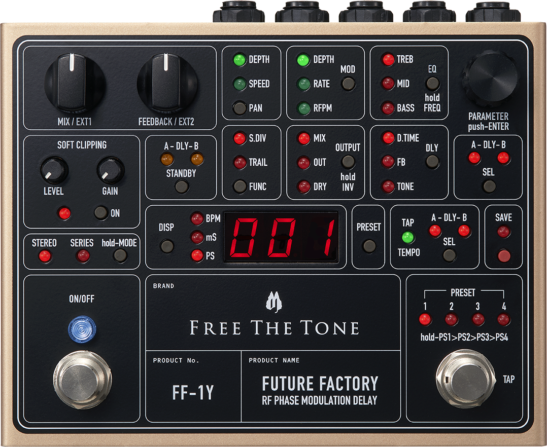 Free The Tone Future Factory Digital Delay - Reverb, delay & echo effect pedal - Main picture