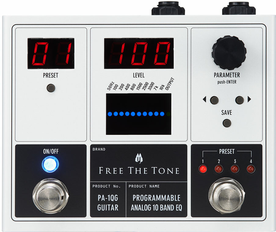 Free The Tone Pa-1qg Programmable Analog 10 Band Eq - EQ & enhancer effect pedal - Main picture