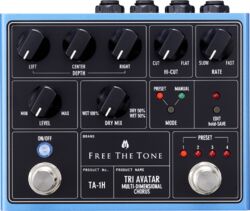 Modulation, chorus, flanger, phaser & tremolo effect pedal Free the tone Tri Avatar