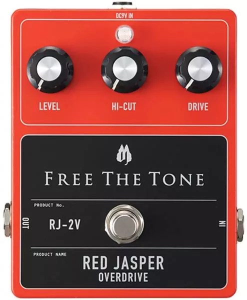 Overdrive, distortion & fuzz effect pedal Free the tone Red Jasper RJ-2V Overdrive