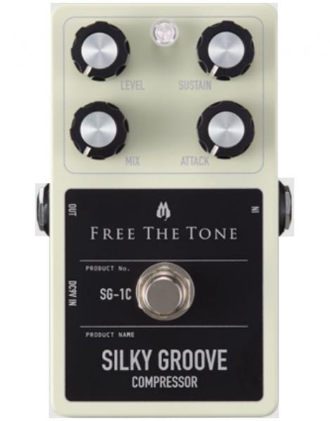 Compressor, sustain & noise gate effect pedal Free the tone Silky Groove SG-1C Compressor
