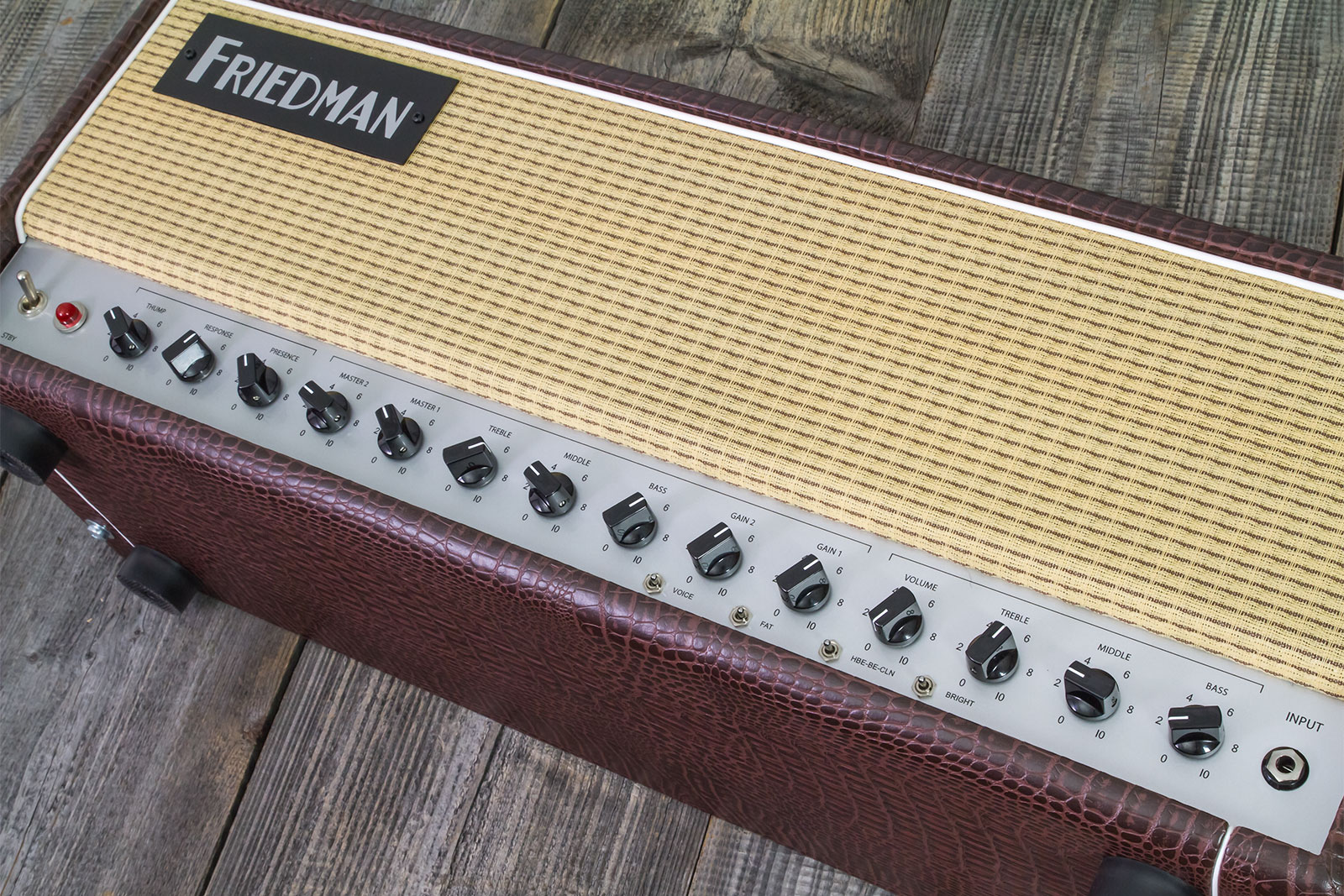 Friedman Amplification Be50 Deluxe Head 25/50w El34 Brown Gator Tolex - Electric guitar amp head - Variation 1