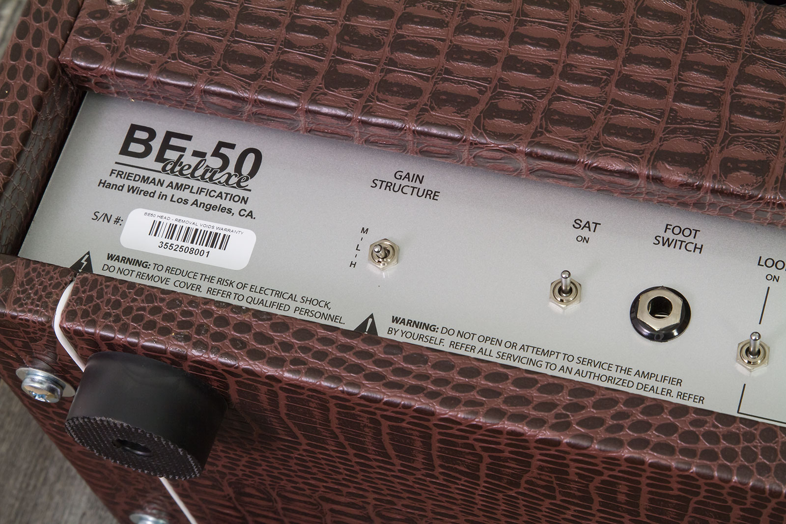 Friedman Amplification Be50 Deluxe Head 25/50w El34 Brown Gator Tolex - Electric guitar amp head - Variation 8