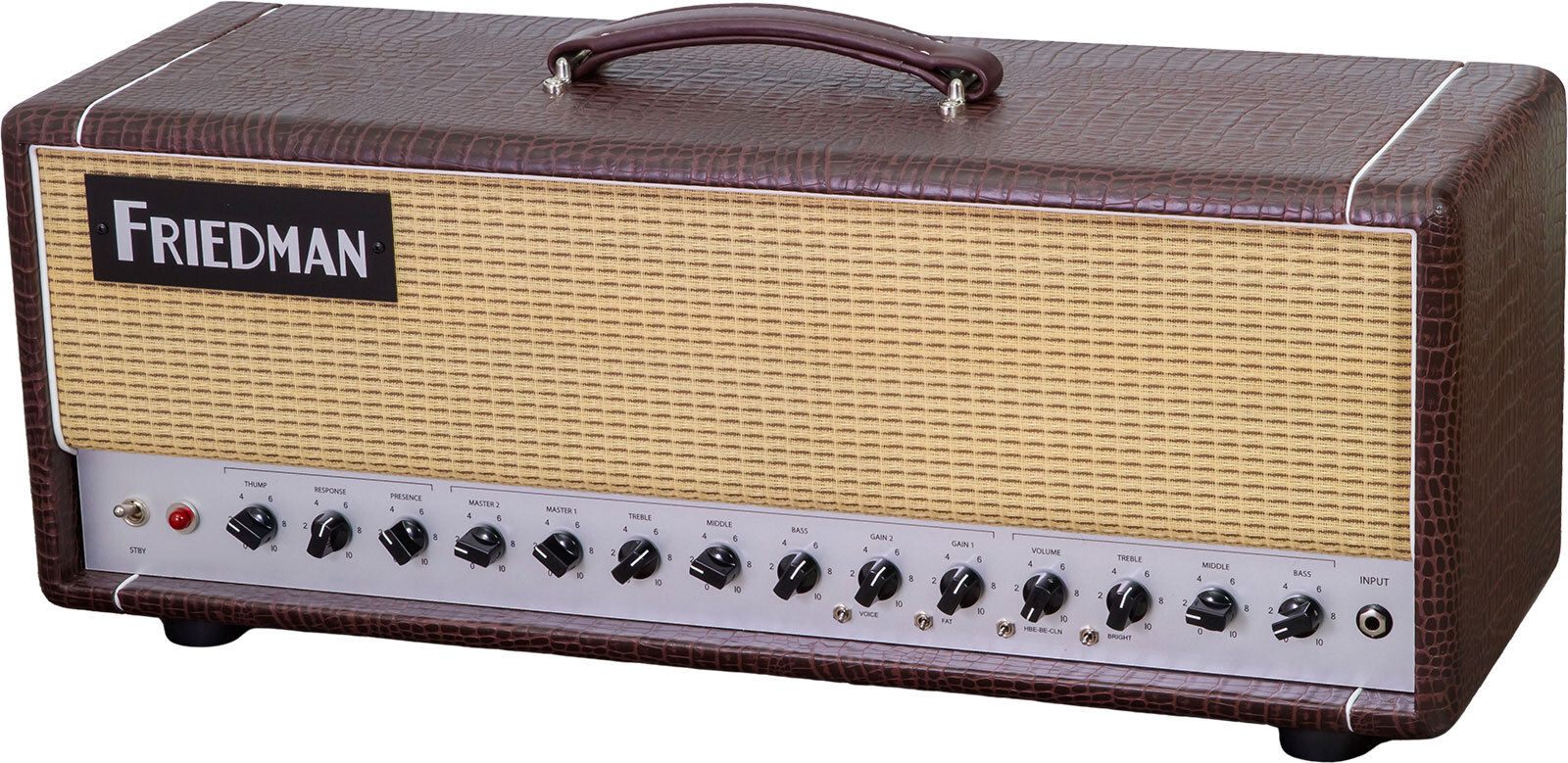 Friedman Amplification Be50 Deluxe Head 25/50w El34 Brown Gator Tolex - Electric guitar amp head - Main picture