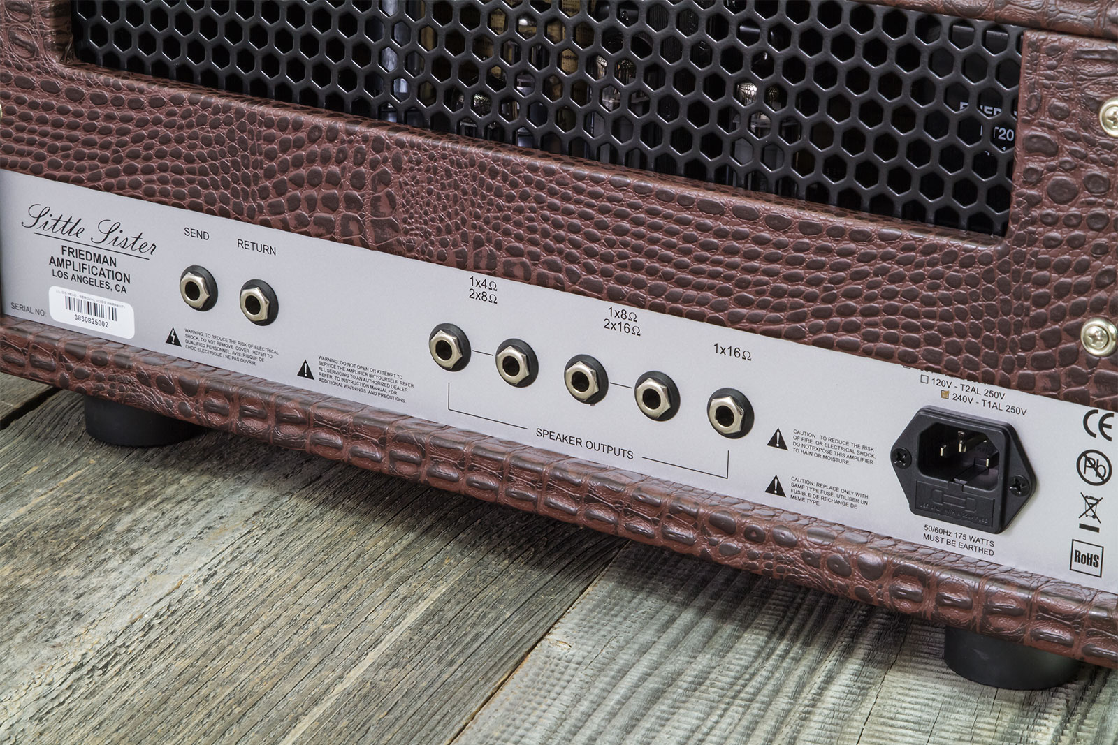 Friedman Amplification Little Sister Head 20w El84 Brown Gator Tolex - Electric guitar amp head - Variation 3