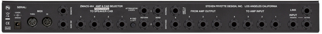 Fryette Zmacs 4x4 Impedance Matching Amp &  Cab. Selector - Amp footswitch - Variation 3