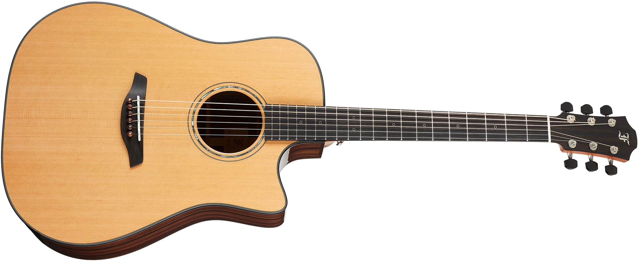 Furch Dc-cr Lrb1 Yellow Dreadnought Cw Cedre Palissandre Eb - Natural Full-pore - Electro acoustic guitar - Main picture