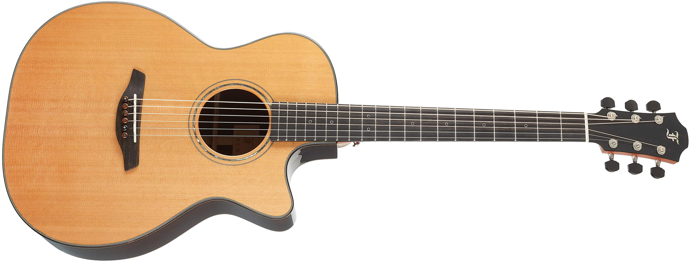 Furch Omc-cr Lrb1 Yellow Orchestra Model Cw Cedre Palissandre Eb - Natural Full-pore - Electro acoustic guitar - Main picture