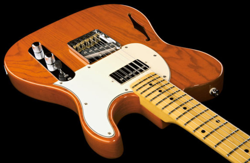 G&l Asat Classic Bluesboy Semi-hollow Tribute Hs Ht Mn - Clear Orange - Semi-hollow electric guitar - Variation 2