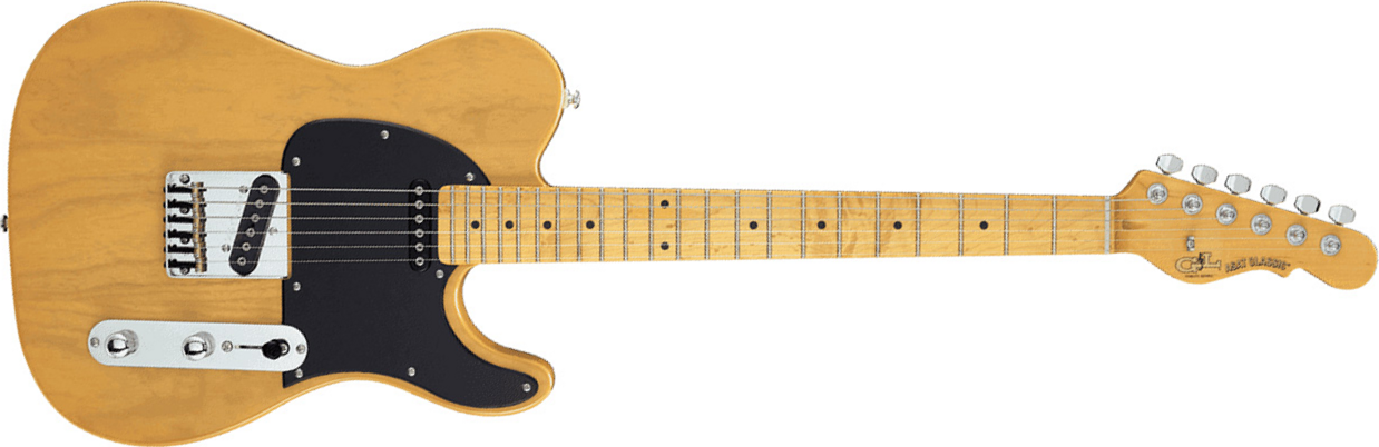 G&l Asat Classic Tribute Mn - Butterscotch Blonde - Tel shape electric guitar - Main picture
