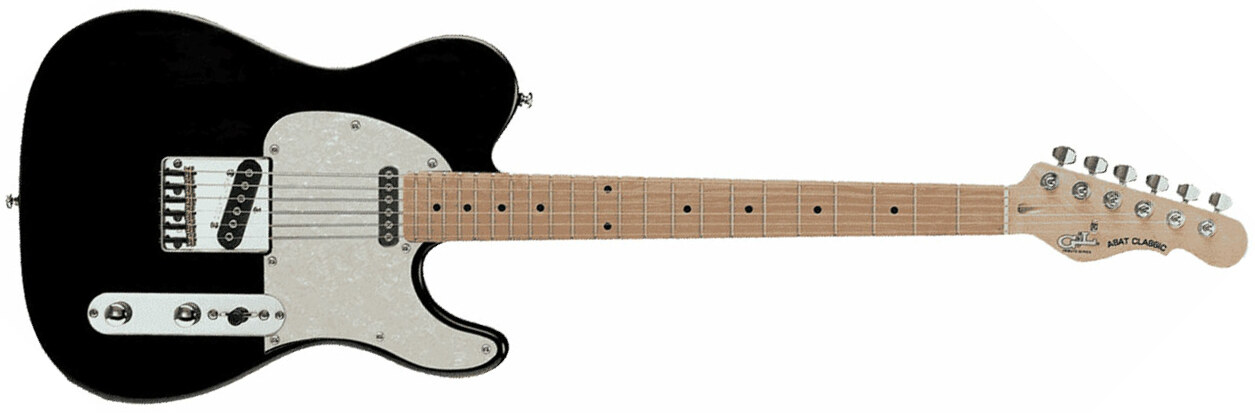 G&l Asat Classic Tribute Mn - Black - Tel shape electric guitar - Main picture