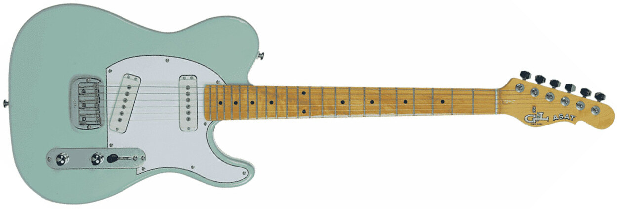 G&l Asat Special Tribute Ss Ht Mn - Surf Green - Tel shape electric guitar - Main picture