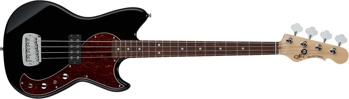 G&l Fallout Shortscale Bass Tribute Jat - Jet Black - Solid body electric bass - Main picture