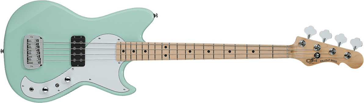 G&l Fallout Shortscale Bass Tribute Mn - Surf Green - Solid body electric bass - Main picture