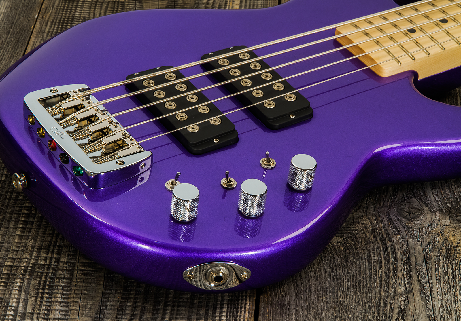 G&l Custom Shop L•2500 Usa Active Mn #clf2209260 - Plum Metallic - Solid body electric bass - Variation 3