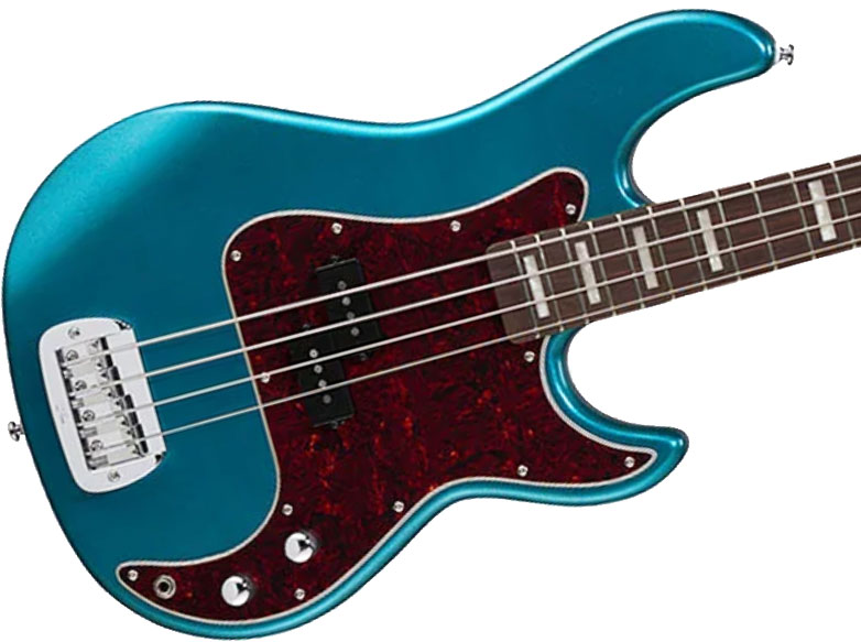 G&l Lb100 Tribute Rw - Emerald Blue Metallic - Solid body electric bass - Variation 1