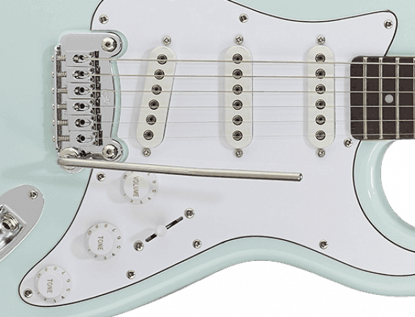 G L Tribute S 500 Sonic Blue Solid Body Electric Guitar Blue