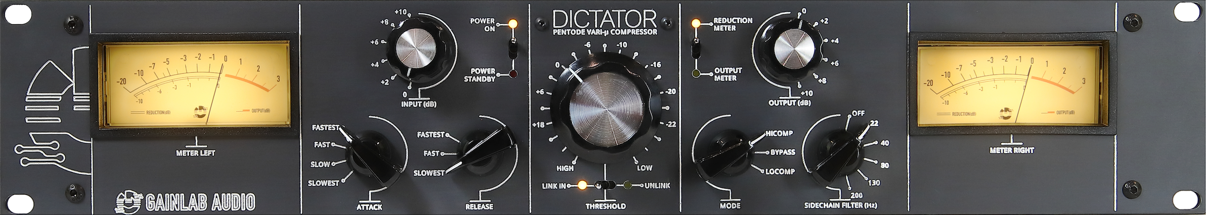 Gainlab Audio Dictator Graphite - Kompressor Limiter Gate - Main picture