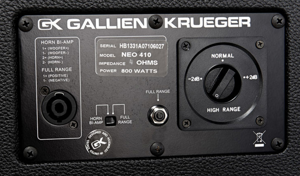 Gallien Krueger Neo 410 Bass Enclosure 4x10 800w 4-ohms - Bass amp cabinet - Variation 3